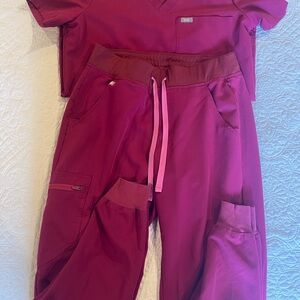Figs Raspberry Sorbet Zamora Joggers and Catarina Top
